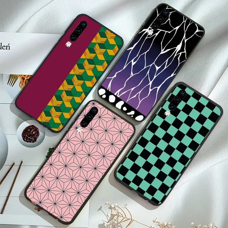 

Demon Slayer haori pattern Phone Case For Huawei P20 P30 P40 lite Pro P Smart 2019 Mate 10 20 Lite Pro Nova 5t