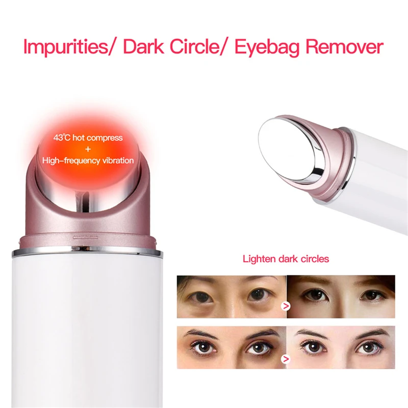 CkeyiN 2 в 1 массажер для лица перезаряжаемое устройство ухода за кожей вибрации EMS