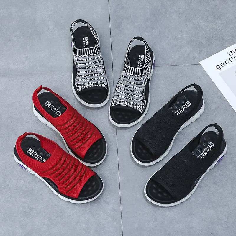 

Sandals Ladies Sandals Open Toe Sandals Mesh Upper Shoes Outdoor Fashion Casual Summer Sandals Women Sandals Beach Sandals