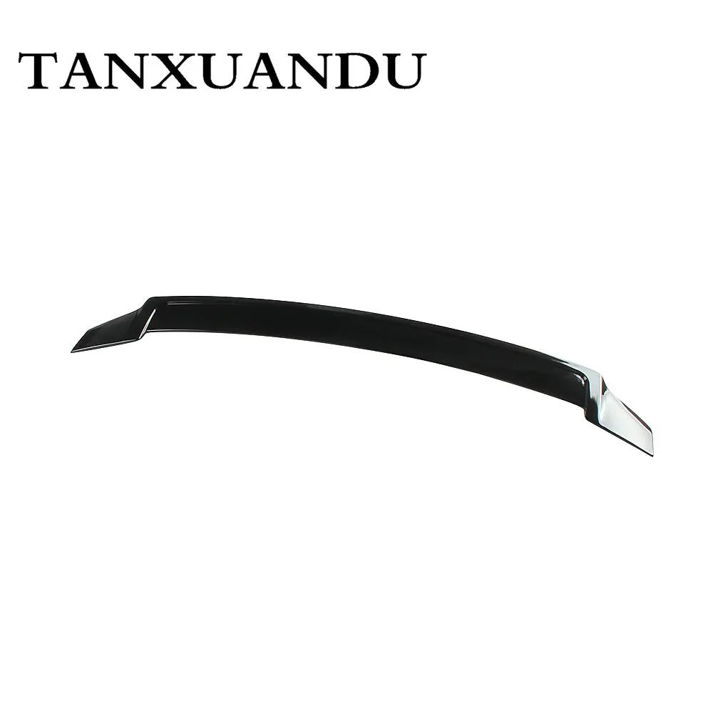 1026 Окрашенный черный блеск ABS задний багажник спойлер крыло отделка тайский