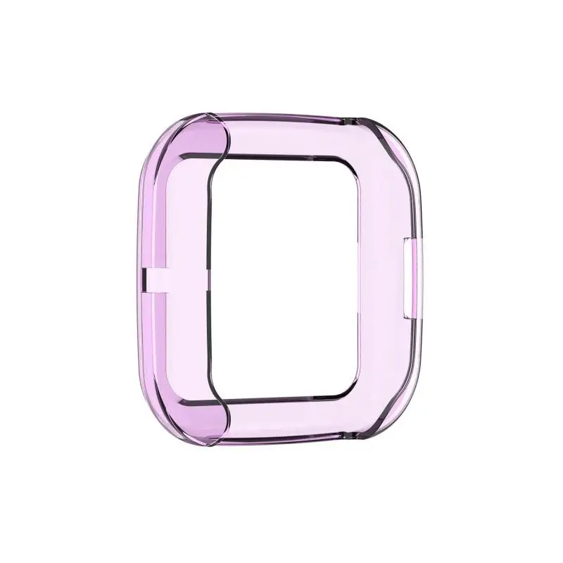 Ультра-тонкий мягкий ТПУ защитный чехол для Fitbit Versa 2 Band, прозрачная защитная оболочка, Смарт-часы, браслет, защита экрана - Цвет: 6