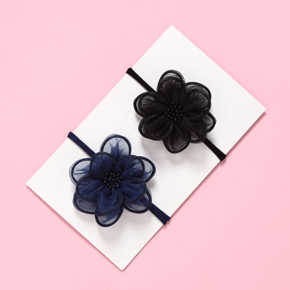 Повязки на голову для девочек 2 шт./лот нейлоновые аксессуары волос будущей мамы