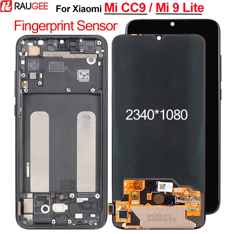 

Fingerprint Sensor Display For Xiaomi Mi CC9/ Mi 9 Lite LCD Display Touch Screen Replacement For Mi 9 Lite M1904F3BG Display LCD