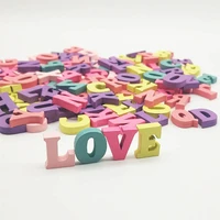 100pcs alphabet and numbers wooden letters decoration home gift multi coloured party diy handmade crafts kid education toy