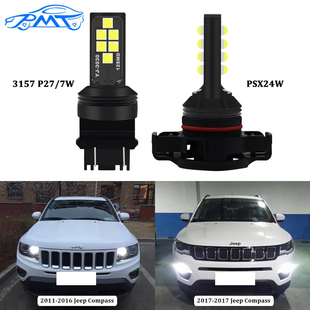 Дневные ходовые огни BMT CANBUS без ошибок 3157 P27/5 Вт PSX24W светодиодсветодиодный для