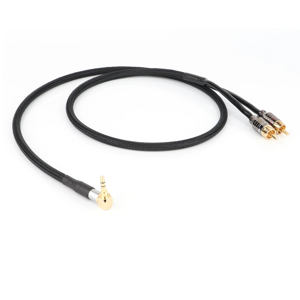 Кабель HiFi аудиокабель RCA аудиосигнальный провод штекер 3 5 мм aux преобразователь