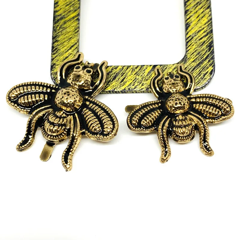 2 шт. металлическая пряжка в форме пчелы стиле ретро модная пряжка-зажим для сумок