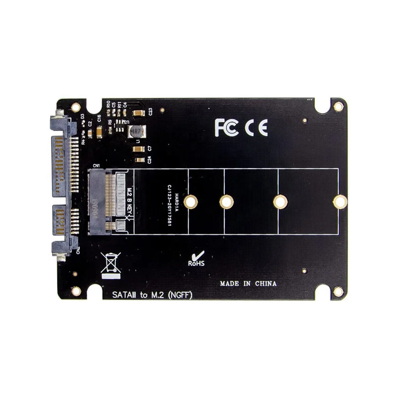 B + M Key M.2 NGFF SSD на 2 5 SATA 6 ГБ/сек. адаптер карта с корпусом M2 bkey sata чехол | Компьютеры и