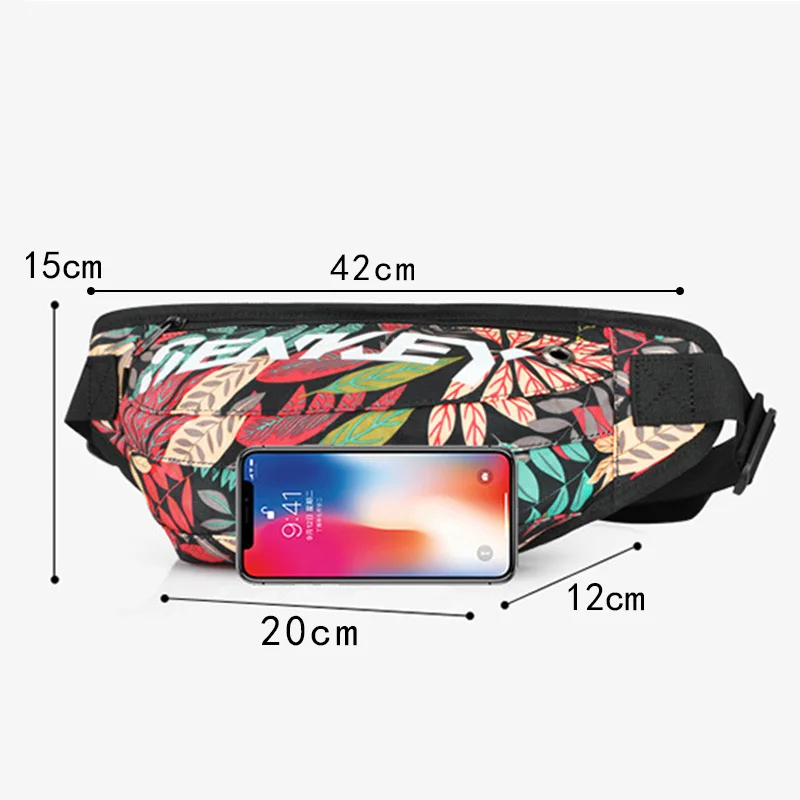 Поясная Сумка унисекс с граффити для женщин яркая забавная сумочка на бедра из