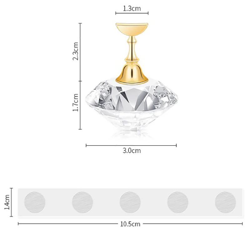 Магнитные накладные ногти Типсы для тренировок демонстрационный стенд