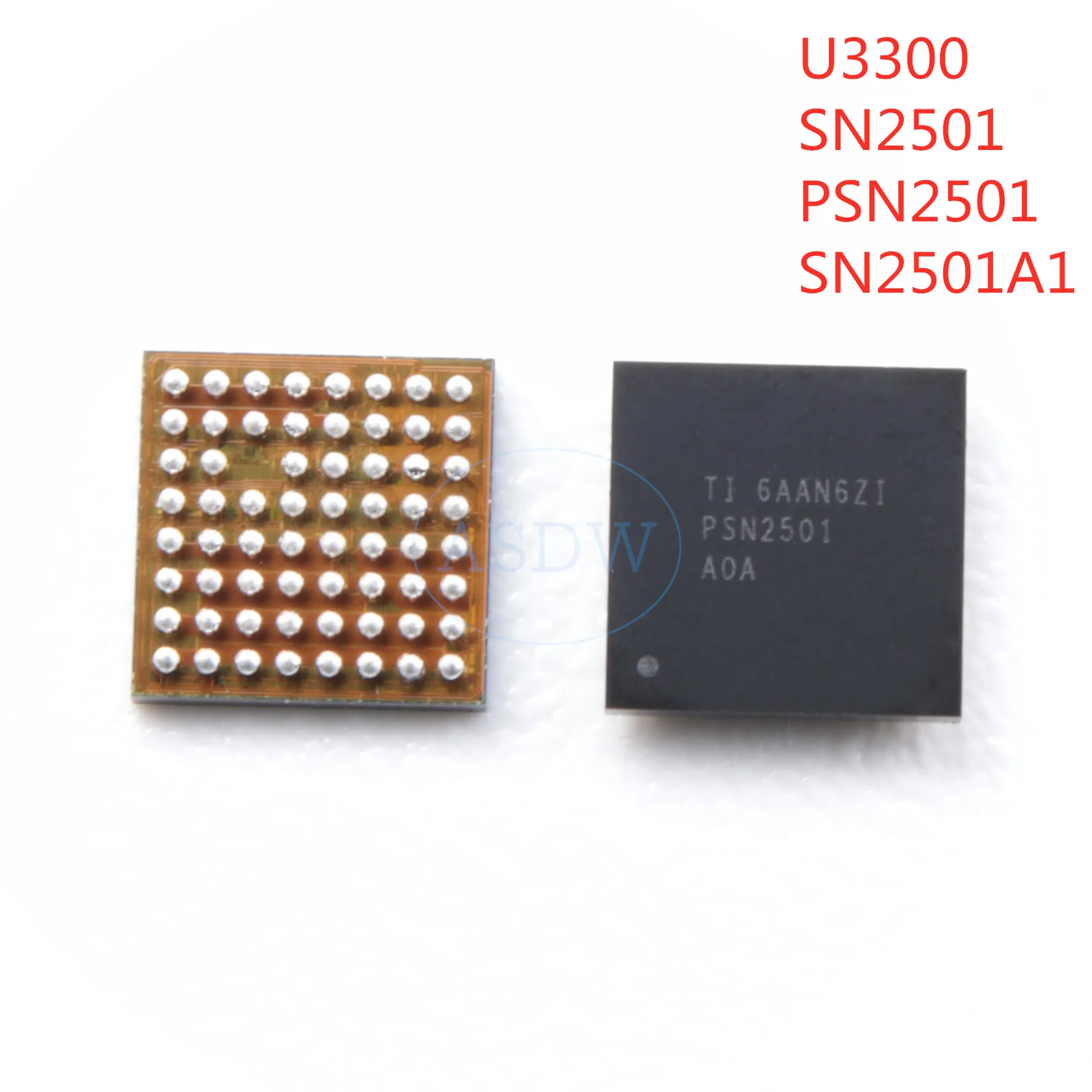 10 шт./лот Новинка SN2501A1 SN2501 U3300 63pin TIGRIS T1 зарядное устройство ic чип для iphone 8 8plus X BGA