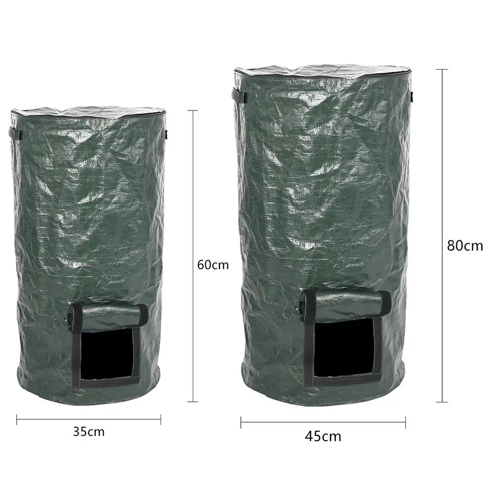 

Organic Waste Kitchen Garden Yard Compost Bag Environmental PE Cloth Planter Kitchen Waste Disposal Organic Compost Bag