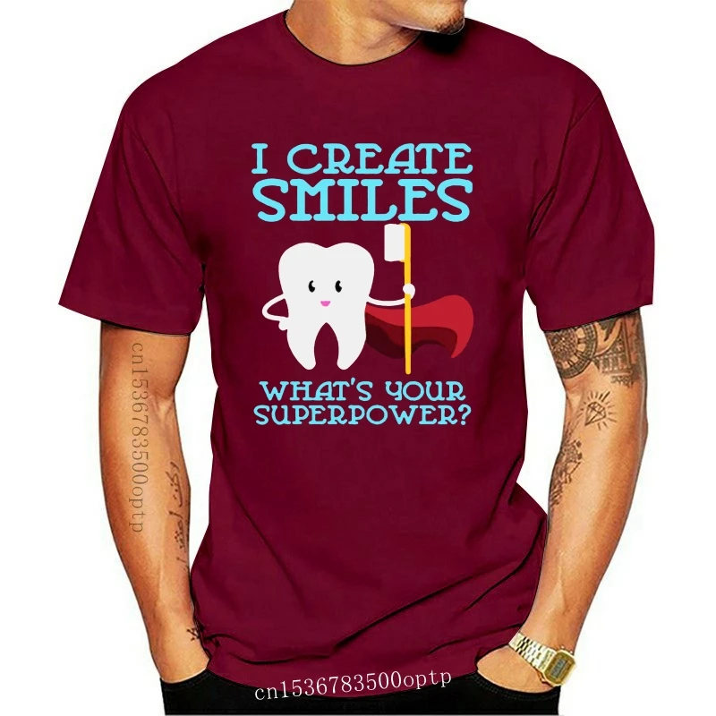 

New I Create Smiles What'S Your Superpower T-Shirt Dentist Shirt Dentist Gift Den Wholesale Tee Shirt