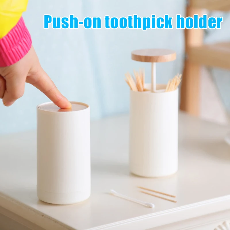 

Хороший Здоровый модный домашний держатель для зубочистки простой хлопковый тампон для хранения пластиковый классический домашний повсед...