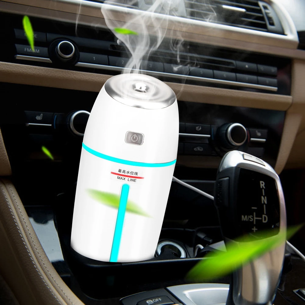 

High Quality Multifunctional Car Air Humidifier Sprayer Aroma Purifier Colorful Lights Universal USB Mini Purifier Cleaner