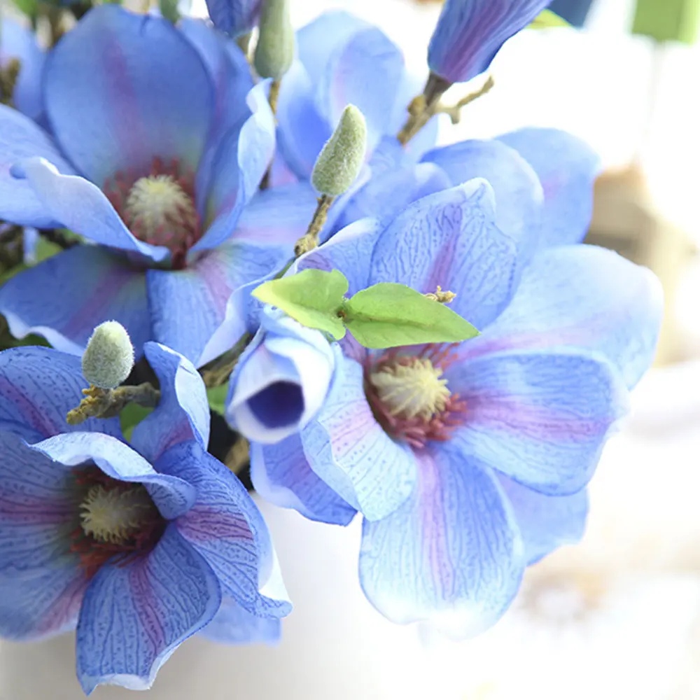 Свадебное украшение сделай сам Орхидея магнолия шелковые цветы искусственные