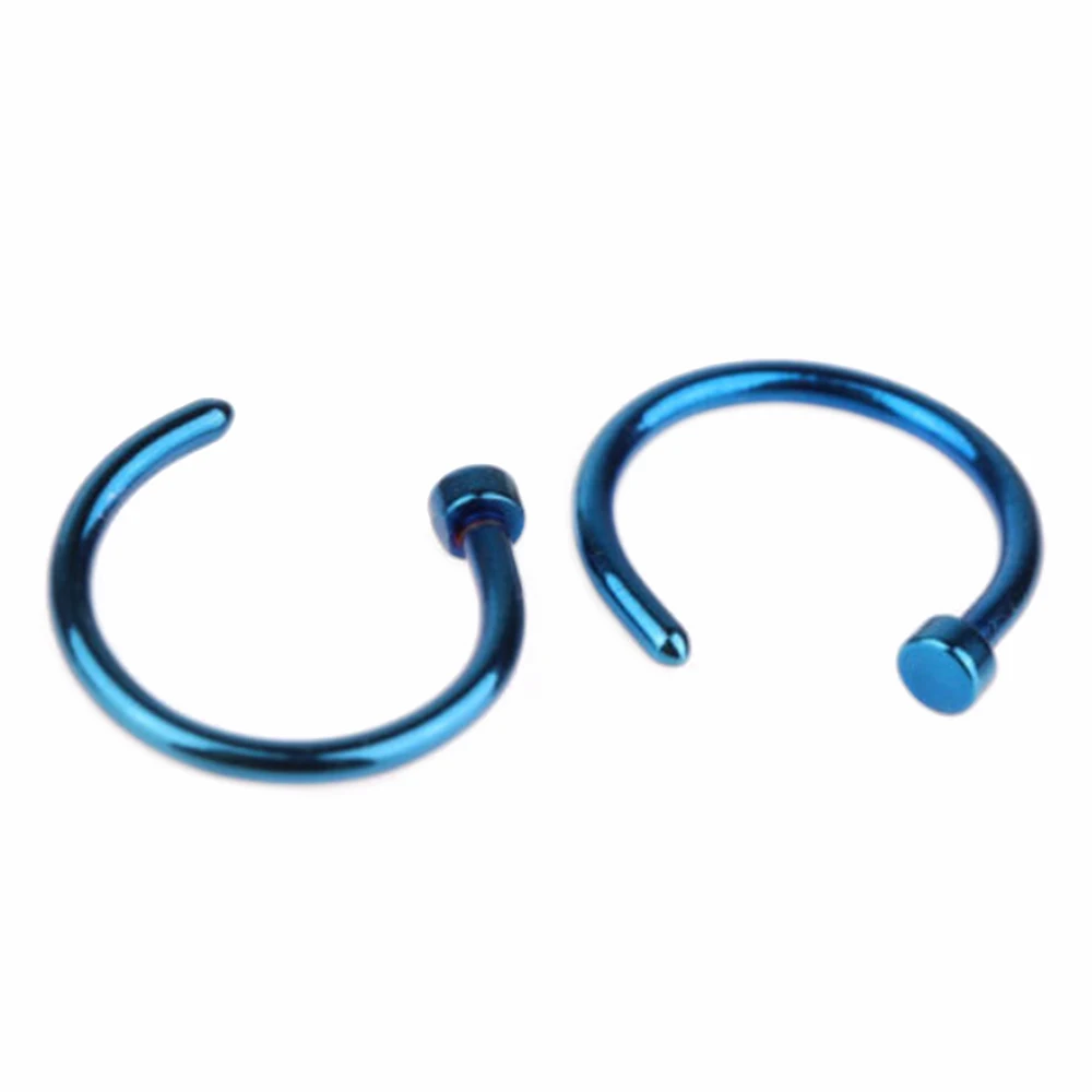 Ложная перегородка из медицинского титана для носа кольцо белого золота тела