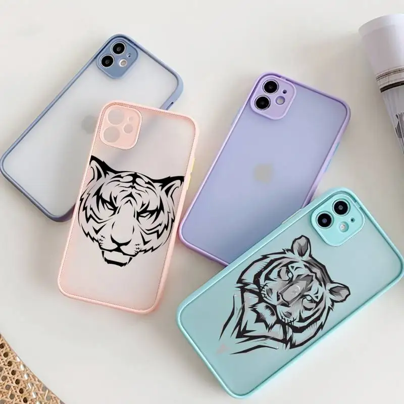 Чехол для телефона с татуировкой головы тигра IPhone 12 11 Pro Max XR XS X SE2 6s 7 8 Plus жесткий