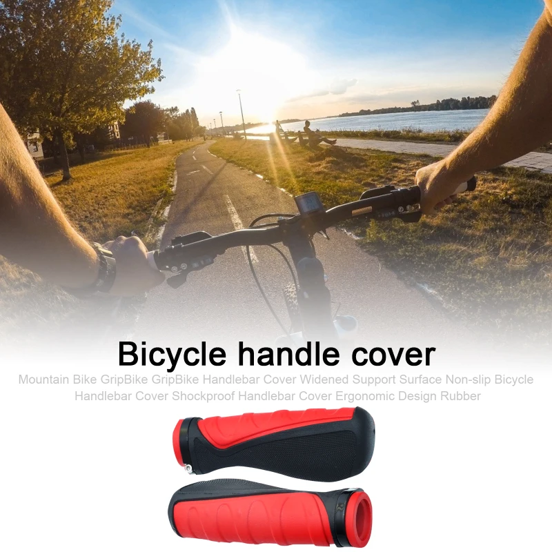 

Mountain Bike Handlebar Cover Widened Support Surface Non-slip Bicycle Handlebar Cover Shockproof Cover Ergonomic Design