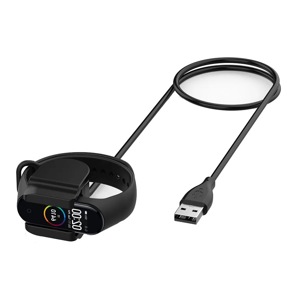 1 м 30 см USB кабель передачи данных для быстрой зарядки для Xiaomi mi Band 4 Смарт-часы кабель питания зарядное устройство провод для mi Band4 Спорт умный браслет