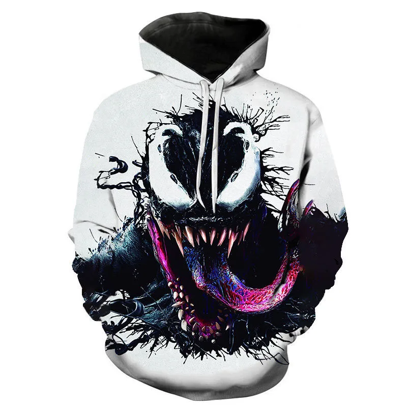 

2021 New Autumn Venom Hoodie Men's Women's Children's Fashion Casual Sweatshirt 3d Print Pullover Street Hip Hop Harajuku Coat