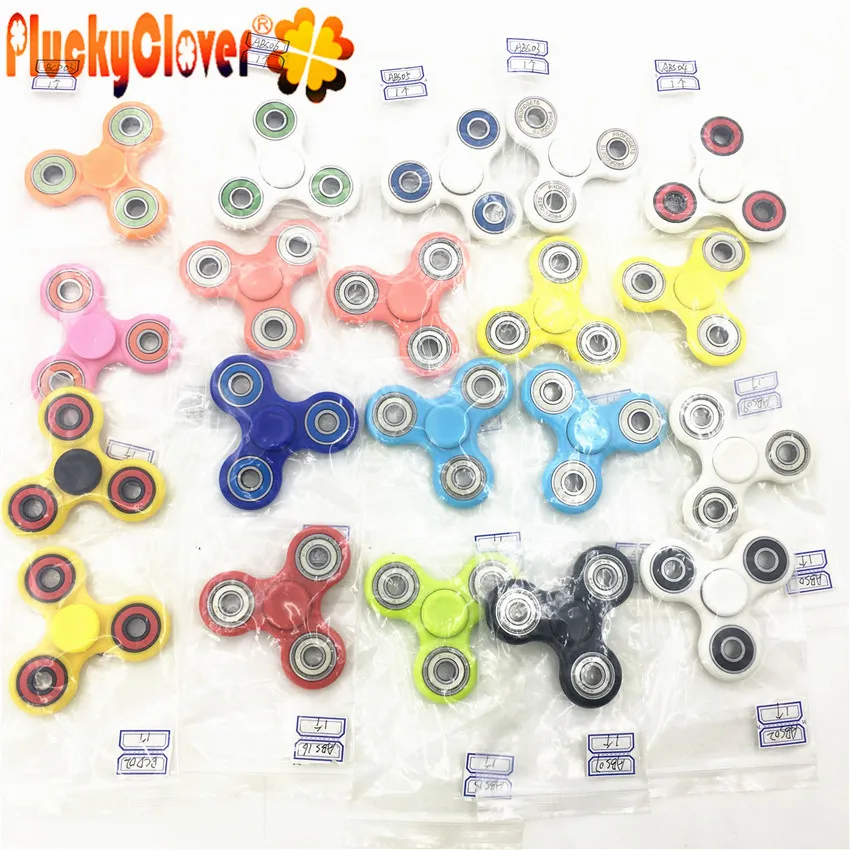1 шт. белый черный синий розовый красный Спиннер пластик ABS Tri Spinner Для детей