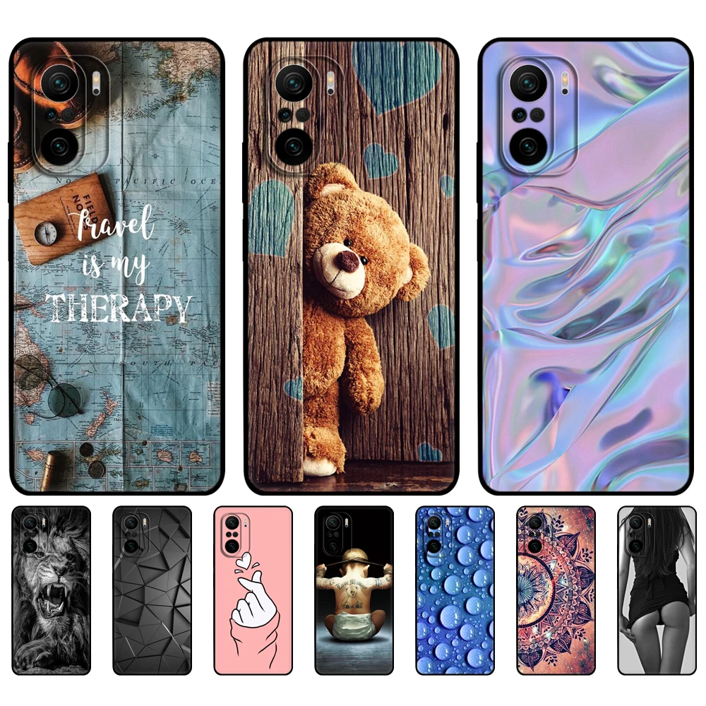for xiaomi poco f3 case for global version poco f3 5g case phone back cover on poco f 3 pocof3 6 67 pocophone black tpu case free global shipping
