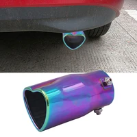 universal exhaust tail pipe muffler 2 5 inch id inlet bolt on heart edge car universal stainless steel outlet muffler