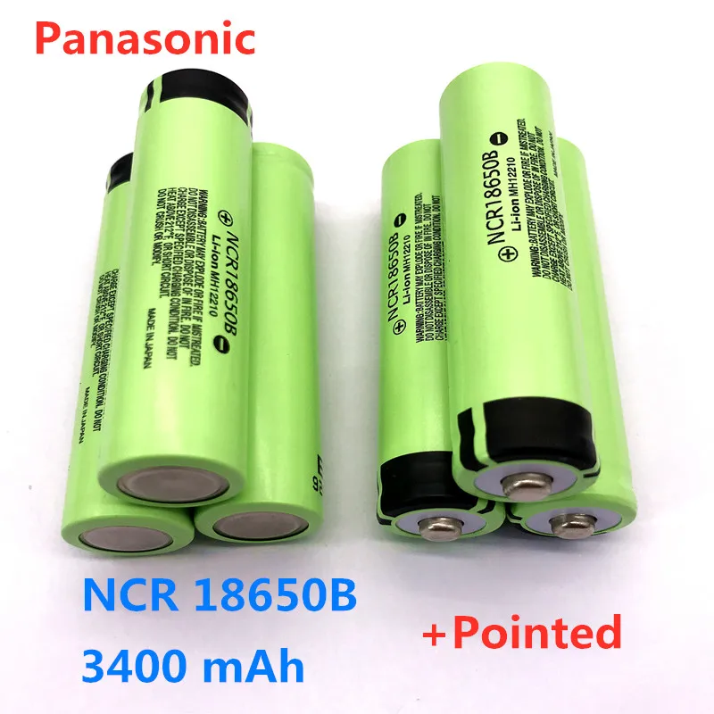 100% Brand New 18650 Battery 3.7V 3400mAh NCR18650B Rechargeable Lithium Battery for Flashlights with Special Battery and Tip image 3
