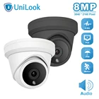UniLook 8MP 4K IP камера Встроенный микрофон наружная POE камера безопасности IP66 ночное видение IR 30m Hikvision совместимый P2P H.265
