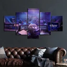 Плакаты PUBG 3 уровня, 5 шт., настенные постеры HD, картины на холсте для украшения спальни, игровой постер PUBG без рамы