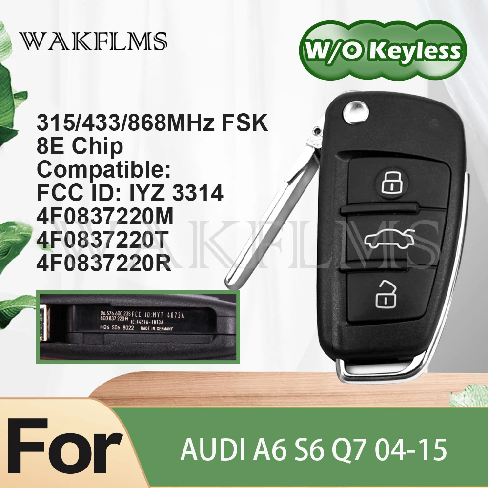 Для Audi A6 S6 Q7 2004 2015 8E строковое управление с бесключевым приближением IYZ 3314 4F0837220R