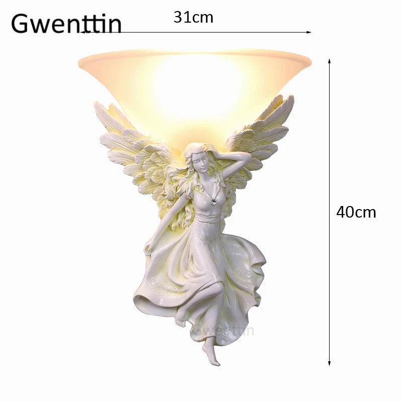 Современная настенная лампа с ангелом богини для гостиной спальни лестницы