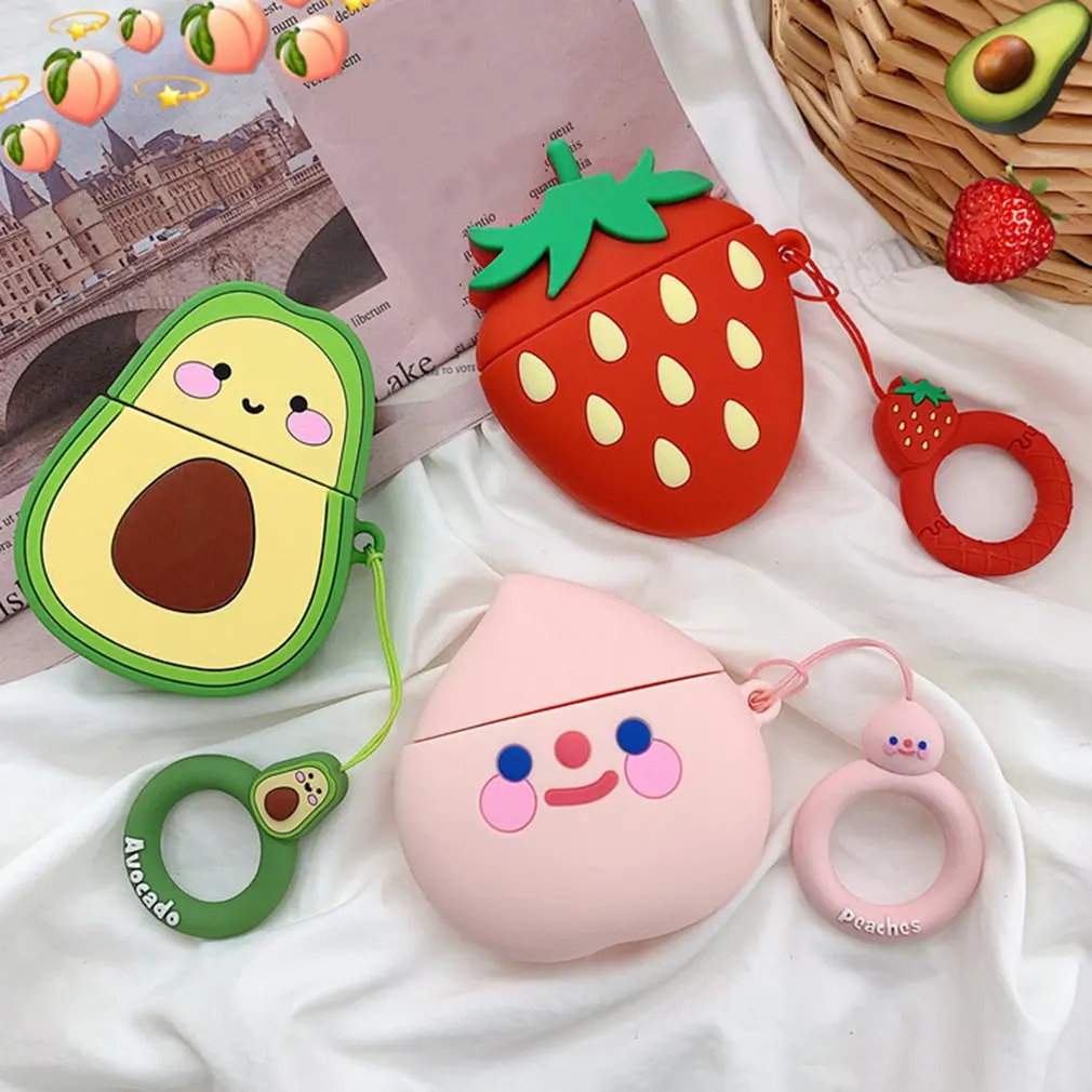 Персонализированный Чехол для наушников с клубничным авокадо чехол Airpods
