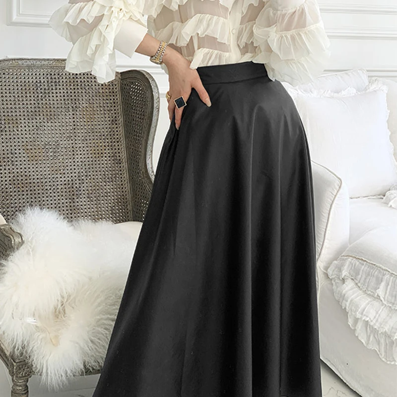

RUGOD 2021 spring retro chic solid ruffles shirt elegant fashion OL shirt all-match termerament spring shirt 2021 new blouses