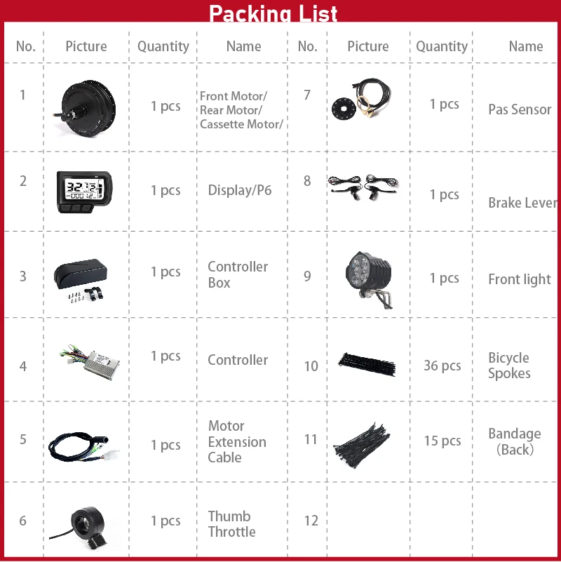 Электровелосипед Комплект мотора с бесщеточным шестеренчатым втулочным мотором высокой скорости 36V 48V 350W 500W передней кассеты для конверсии в электровелосипед с задним дисплеем P6 ZEMAKE.