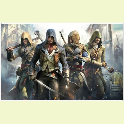 Холст картины плакаты Assassins Creed Коннор войны стены искусства 10 рамки домашний