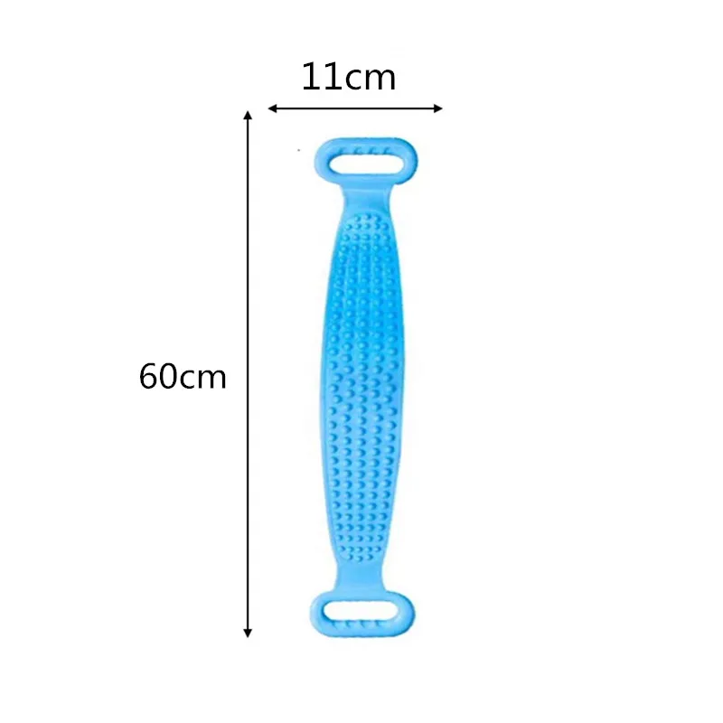 

Silicone Bath Brush Towels Body Scrubber Rubbing Back Exfoliating Massage Shower Skin Clean Shower Brushes Free shipping