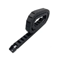 1 meter 10x15mm towline with end connectors wire carrier cable drag chain semi enclosed no opening transmission free shipping