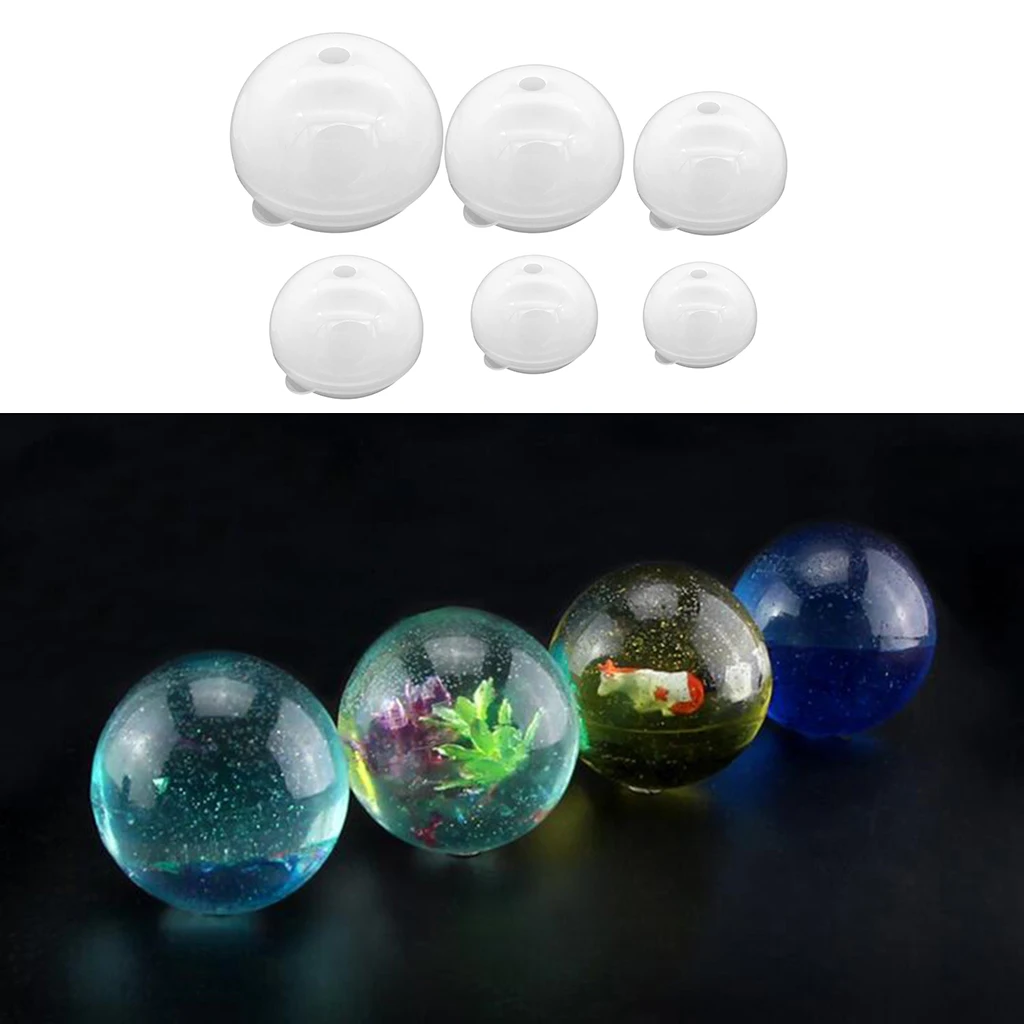 Круглая форма для силиконовых шариков 6 размеров сделай сам инструмент украшения