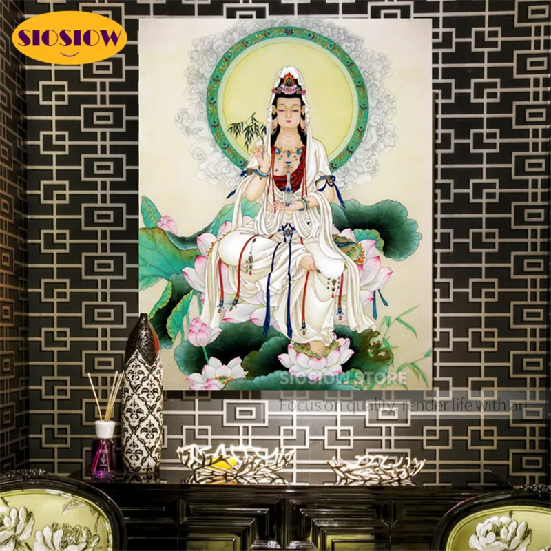 5D Сделай Сам религиозный бриллиант картины Будды Kwan Yin Bodhisattva полная дрель