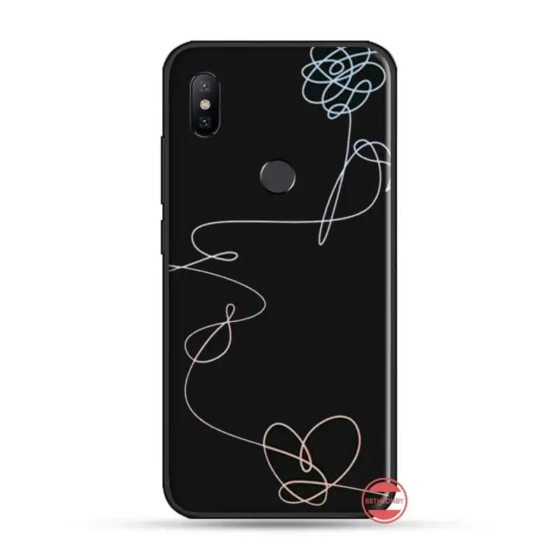 Чехол для телефона love yourself Flower line DIY с рисунком Xiaomi Redmi 4x5 plus 6A 7 7A 8 mi8 8lite 9 note 4 5 pro |
