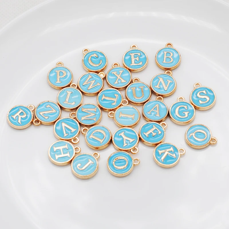 26 шт./лот 12*15 мм новое поступление эмалированная искусственная буква алфавита
