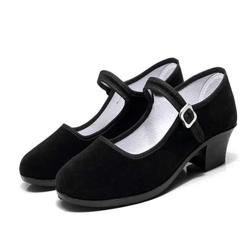 

Women Latin Dance Shoes Heel 3cm Ballet Jazz Shoes Black Breathable Female Teachers Ballroom Dancing Shoe Ladies Dance Sneakers