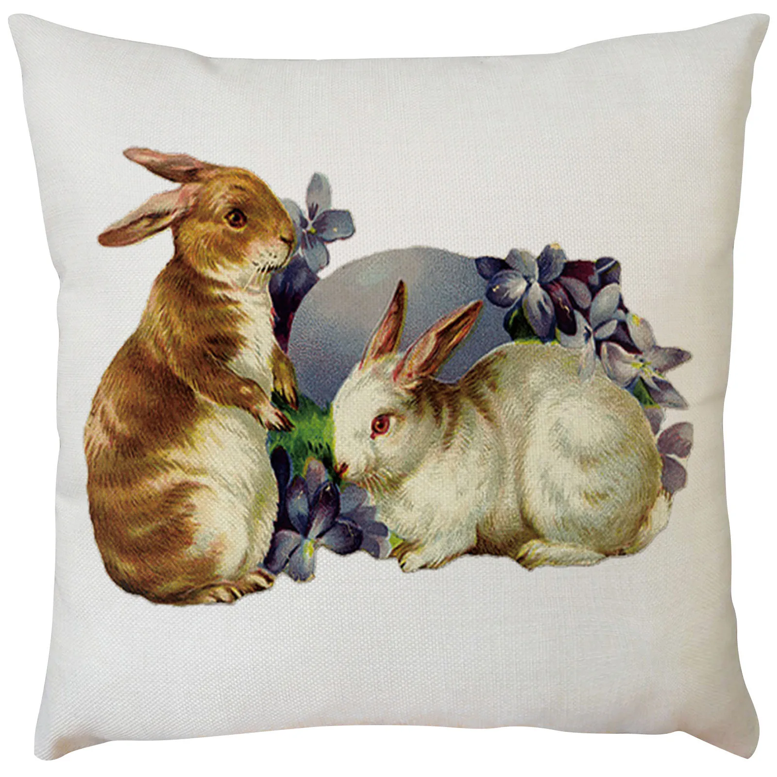 

Rabbit Easter Day Pillow Cover Sofa Cover Cushion Cover Custom Home Decoration Home Pillowcase Cojines Decorativos 2021
