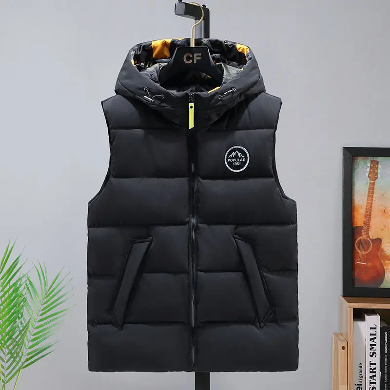

Жилет мужской зимний с капюшоном, батальных размеров, 4xl, Y648