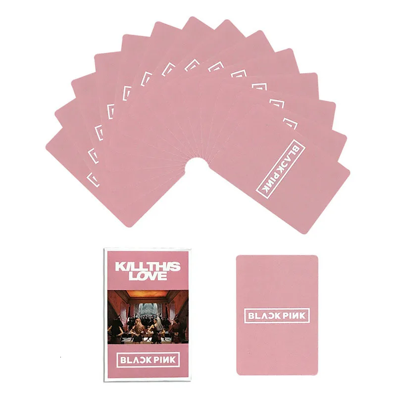 54 шт./компл. KPOP Blackpink LOMO Card Bangtan мальчики фотографии фото открытка фотографии канцелярские товары украшения принадлежности веер подарки