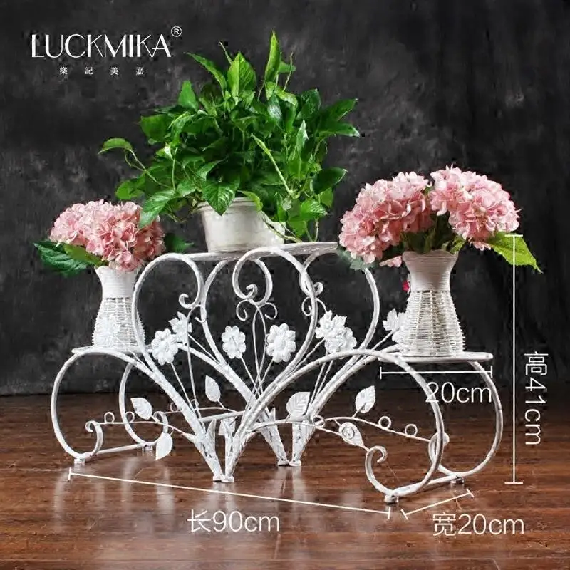 Стойка для цветов из кованого железа в европейском стиле многоуровневый