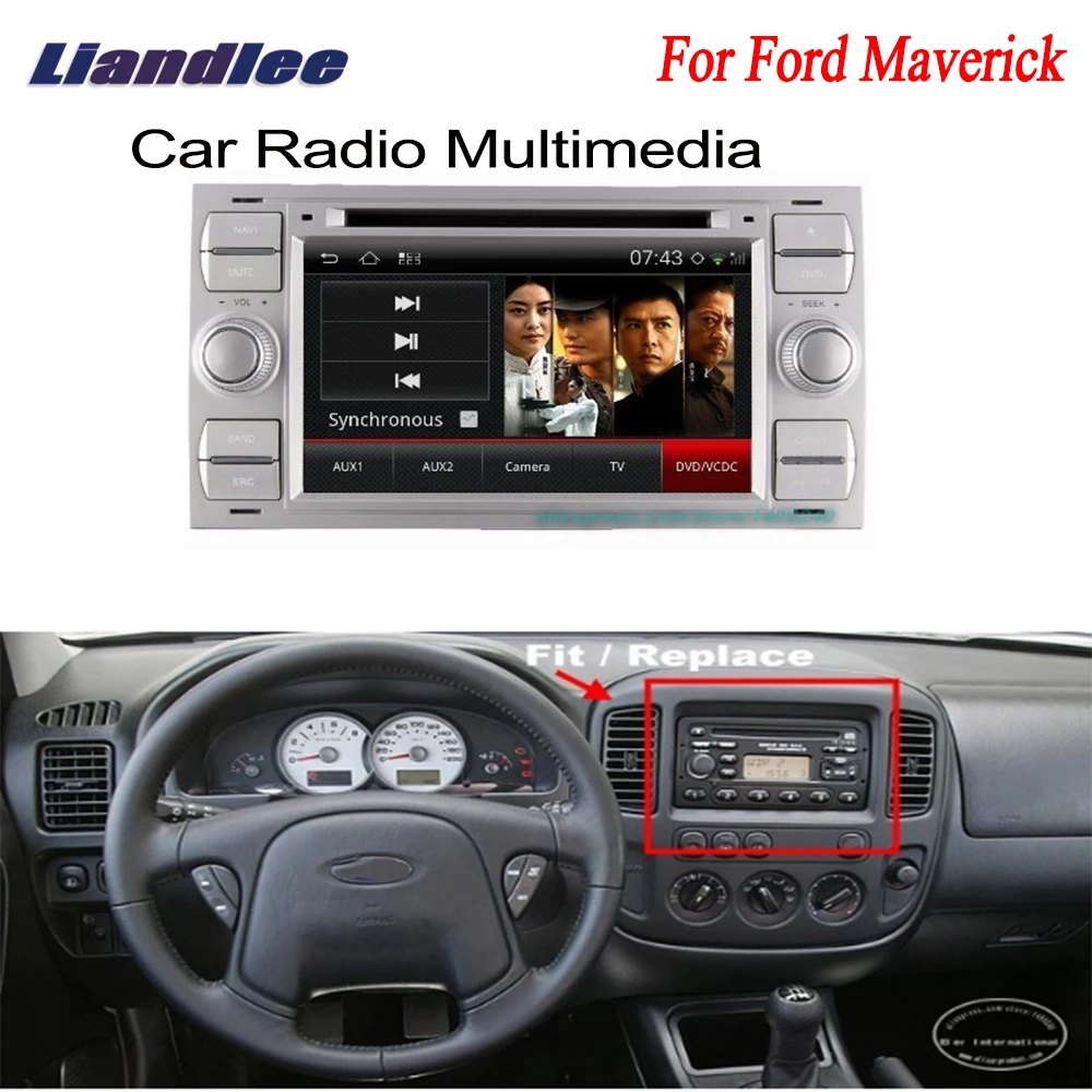 Liandlee для Ford Maverick 2000 ~ 2008 2 Din Автомобильный Android GPS Навигатор Радио ТВ CD DVD плеер