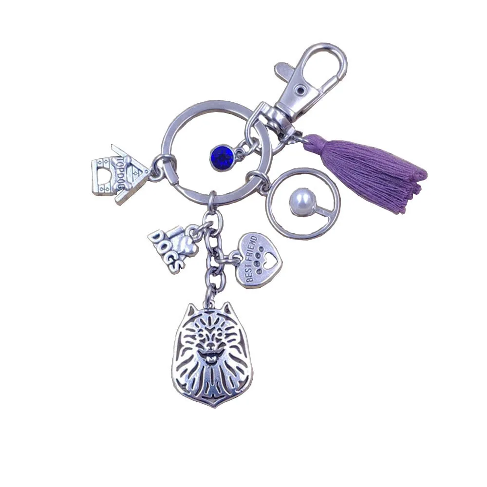 Классический кошелек Keeshond Dog Animal Солнцезащитный брелок для ключей кольцо с